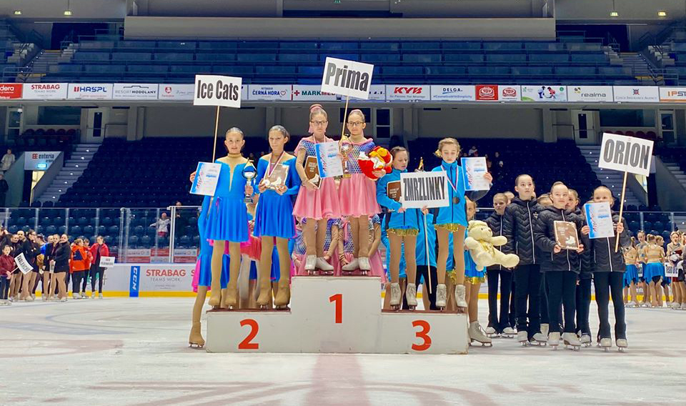 Děvčata z Ice Cats obsadila na závodech v Pardubicích 2. místo!